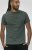 D555 Poole Circle Wave Printed Crew Neck T-shirt Khaki - T-shirts - Grote Maten T-shirts Heren