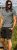 D555 Poole Circle Wave Printed Crew Neck T-shirt Khaki - T-shirts - Grote Maten T-shirts Heren