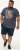 D555 Stockport Multi Coloured Guitar Printed T-Shirt Denim - T-shirts - Grote Maten T-shirts Heren