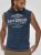 D555 Havant San Diego Printed Sleeveless T-Shirt French Navy - T-shirts - Grote Maten T-shirts Heren