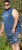 D555 Havant San Diego Printed Sleeveless T-Shirt French Navy - T-shirts - Grote Maten T-shirts Heren