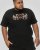 D555 Leamington Tiger Eyes Printed Crew Neck T-shirt Black - T-shirts - Grote Maten T-shirts Heren