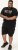 D555 Leamington Tiger Eyes Printed Crew Neck T-shirt Black - T-shirts - Grote Maten T-shirts Heren