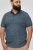D555 Woolwich AOP Polo Shirt With Ribbed Collar Blue - Polo shirts - Grote Maten Poloshirts Heren