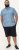 D555 Torquay AOP Short Sleeve Button Down Collar Shirt Blue Wave - Hemden - Overhemden Grote Maten Heren