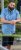 D555 Torquay AOP Short Sleeve Button Down Collar Shirt Blue Wave - Hemden - Overhemden Grote Maten Heren