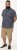 D555 Kettering Hawaiian Leaf AOP Short Sleeve Button Down Collar Shirt Denim - Hemden - Overhemden Grote Maten Heren