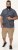 D555 Kettering Hawaiian Leaf AOP Short Sleeve Button Down Collar Shirt Denim - Hemden - Overhemden Grote Maten Heren