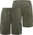 D555 Wigan 1 Elasticated Waist Fleece Cargo Shorts Khaki - Joggingbroeken & shorts - Joggingbroeken & Shorts Heren Grote Maten