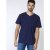 D555 Signature V-neck T-shirt Navy - T-shirts - Grote Maten T-shirts Heren