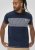 D555 Swansea Cut And Sew Crew Neck T-Shirt Navy - T-shirts - Grote Maten T-shirts Heren