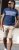 D555 Swansea Cut And Sew Crew Neck T-Shirt Navy - T-shirts - Grote Maten T-shirts Heren