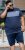 D555 Swansea Cut And Sew Crew Neck T-Shirt Navy - T-shirts - Grote Maten T-shirts Heren