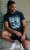 D555 Knowle Detroit Motor Bike Printed Crew Neck T-Shirt Navy - T-shirts - Grote Maten T-shirts Heren