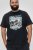 D555 Knowle Detroit Motor Bike Printed Crew Neck T-Shirt Navy - T-shirts - Grote Maten T-shirts Heren