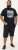 D555 Knowle Detroit Motor Bike Printed Crew Neck T-Shirt Navy - T-shirts - Grote Maten T-shirts Heren
