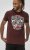 D555 Loughborough Official Gas Monkey Crew Neck T-Shirt Burgundy Black Twist - T-shirts - Grote Maten T-shirts Heren