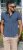 D555 Coventry AOP Polo Shirt Jacquard Collar & Ribbed Cuffs Navy - Polo shirts - Grote Maten Poloshirts Heren