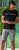 D555 Stafford Cut And Sew Embroidery Stripe Short Sleeve Polo Black - Polo shirts - Grote Maten Poloshirts Heren