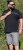 D555 Stafford Cut And Sew Embroidery Stripe Short Sleeve Polo Black - Polo shirts - Grote Maten Poloshirts Heren