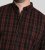 D555 Horsham Long Sleeve Shirt with Chest Pocket Burgundy/Black Check - Hemden - Overhemden Grote Maten Heren