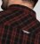 D555 Horsham Long Sleeve Shirt with Chest Pocket Burgundy/Black Check - Hemden - Overhemden Grote Maten Heren
