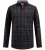 D555 Horsham Long Sleeve Shirt with Chest Pocket Burgundy/Black Check - Hemden - Overhemden Grote Maten Heren
