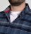 D555 Shrewsbury Long Sleeve with Chest Pocket Blue/Navy Check TALL SIZES - HERENKLEDING MT-6XLT - Tall Kleding Heren