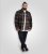 D555 Aldershot Long Sleeve Heavy Shacket Overshirt Tan/Navy Check - Hemden - Overhemden Grote Maten Heren