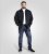 D555 Cleveley Long Sleeve Heavy Shacket Overshirt Navy - Hemden - Overhemden Grote Maten Heren