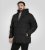 D555 Wolverhampton Quilted Padded Jacket with Hood Black - Jassen - Grote Maten Herenjassen