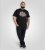 D555 Dewsbury Skeleton on Bike Crew Neck T-Shirt Black - T-shirts - Grote Maten T-shirts Heren