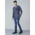 D555 Bryson Crewneck Sweater with Pocket Navy - Sweaters & hoodies - Sweaters & Hoodies Grote Maten Heren