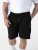 D555 Robinson 1 Fleece Cargo Shorts met Elastische Taille Zwart - Joggingbroeken & shorts - Joggingbroeken & Shorts Heren Grote Maten