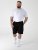 D555 Robinson 1 Fleece Cargo Shorts met Elastische Taille Zwart - Joggingbroeken & shorts - Joggingbroeken & Shorts Heren Grote Maten