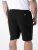 D555 Robinson 1 Fleece Cargo Shorts met Elastische Taille Zwart - Joggingbroeken & shorts - Joggingbroeken & Shorts Heren Grote Maten