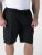 D555 Thomas Stretch Shorts met Elastische Taille Zwart - Shorts - Grote Maten Korte Broeken Heren