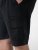 D555 Thomas Stretch Shorts met Elastische Taille Zwart - Shorts - Grote Maten Korte Broeken Heren