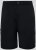 D555 Thomas Stretch Shorts met Elastische Taille Zwart - Shorts - Grote Maten Korte Broeken Heren