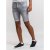 D555 Griffin Denim Shorts Grey - Shorts - Grote Maten Korte Broeken Heren