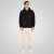Double Outfitters MTOP-1160 Hoodie met rits Zwart - Sweaters & hoodies - Sweaters & Hoodies Grote Maten Heren