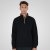 Double Outfitters MTOP-1163 Sweater met halve rits Zwart - Sweaters & hoodies - Sweaters & Hoodies Grote Maten Heren