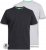 D555 Fenton 2-pack Black/Grey T-shirt - T-shirts - Grote Maten T-shirts Heren