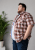 Kam Jeans 6368 Checked Short Sleeve Shirt Red - Hemden - Overhemden Grote Maten Heren