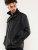 D555 Fargo Five Pocket Jacket With Ribbed Neck and Inner Quilting Black - Jassen - Grote Maten Herenjassen