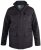 D555 Fargo Five Pocket Jacket With Ribbed Neck and Inner Quilting Black - Jassen - Grote Maten Herenjassen