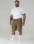 D555 Nick Cargo Shorts met Elastische Taille Beige - Shorts - Grote Maten Korte Broeken Heren