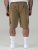 D555 Nick Cargo Shorts met Elastische Taille Beige - Shorts - Grote Maten Korte Broeken Heren