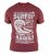 D555 Francis Burgundy T-shirt - T-shirts - Grote Maten T-shirts Heren