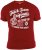 D555 Ernie T-shirt Dark Red - T-shirts - Grote Maten T-shirts Heren